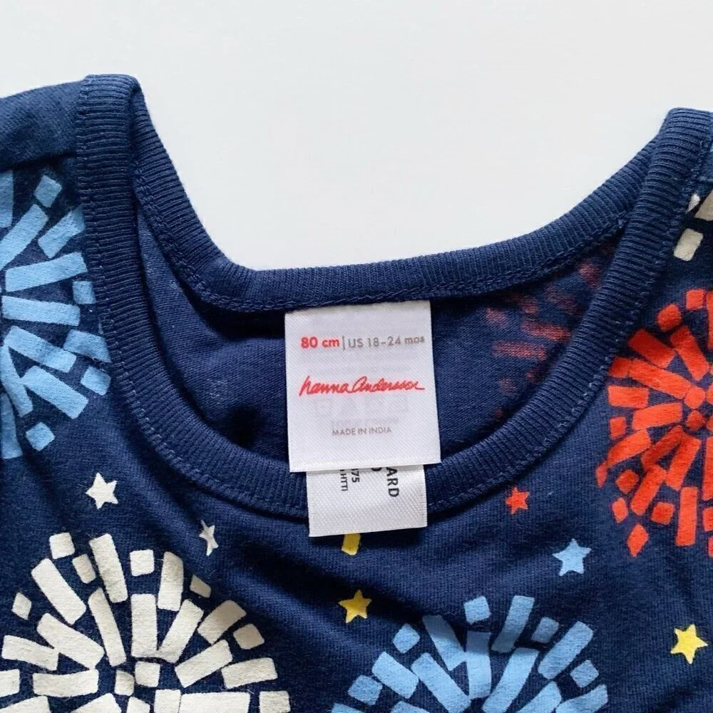 NEW Hanna Andersson Girl Baby Dress & Bloomer Set size 18-24 months